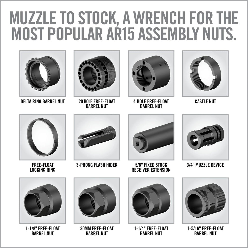 Master-Fit 13-Piece AR15 Crowfoot Wrench Set