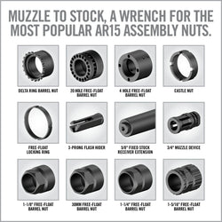 Master-Fit 13-Piece AR15 Crowfoot Wrench Set