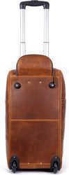 Tan Leather Trolley Bag 44L