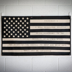 American Flag - Combat Boot Leather - Second Amendment