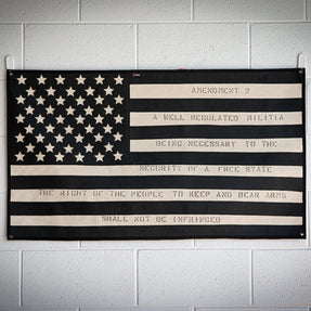 American Flag - Combat Boot Leather - Second Amendment