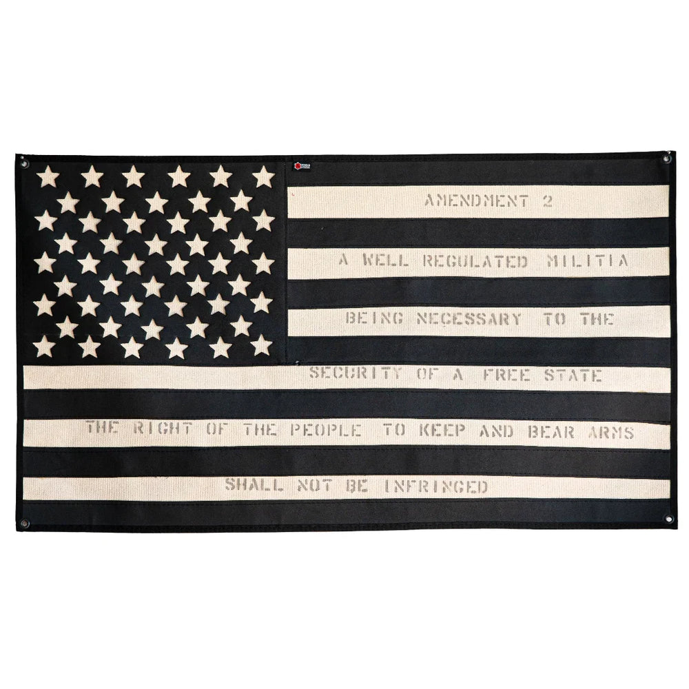 American Flag - Combat Boot Leather - Second Amendment