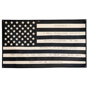 American Flag - Combat Boot Leather - Second Amendment