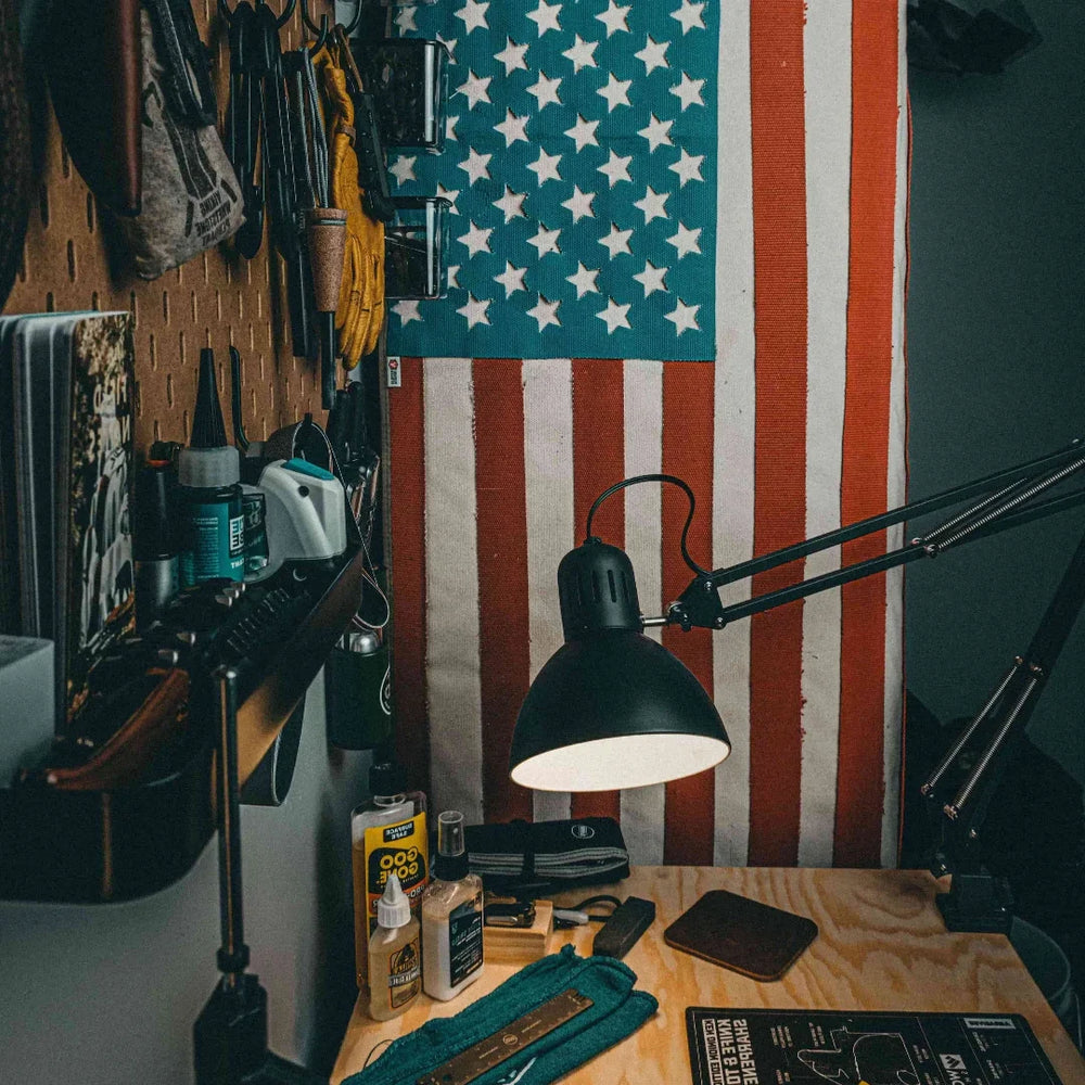 American Flag - Fire Hose & Arid Border