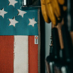 American Flag - Fire Hose & Arid Border