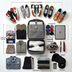 Red Leather Luxury Carry-On Patented Backpack (Only 300 Made)