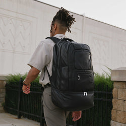 Black Leather Patented Carry-on Bag (XL Design) (Only 300 Made)