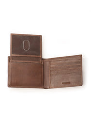 Wealth Ward Brown Bi-folded Wallet