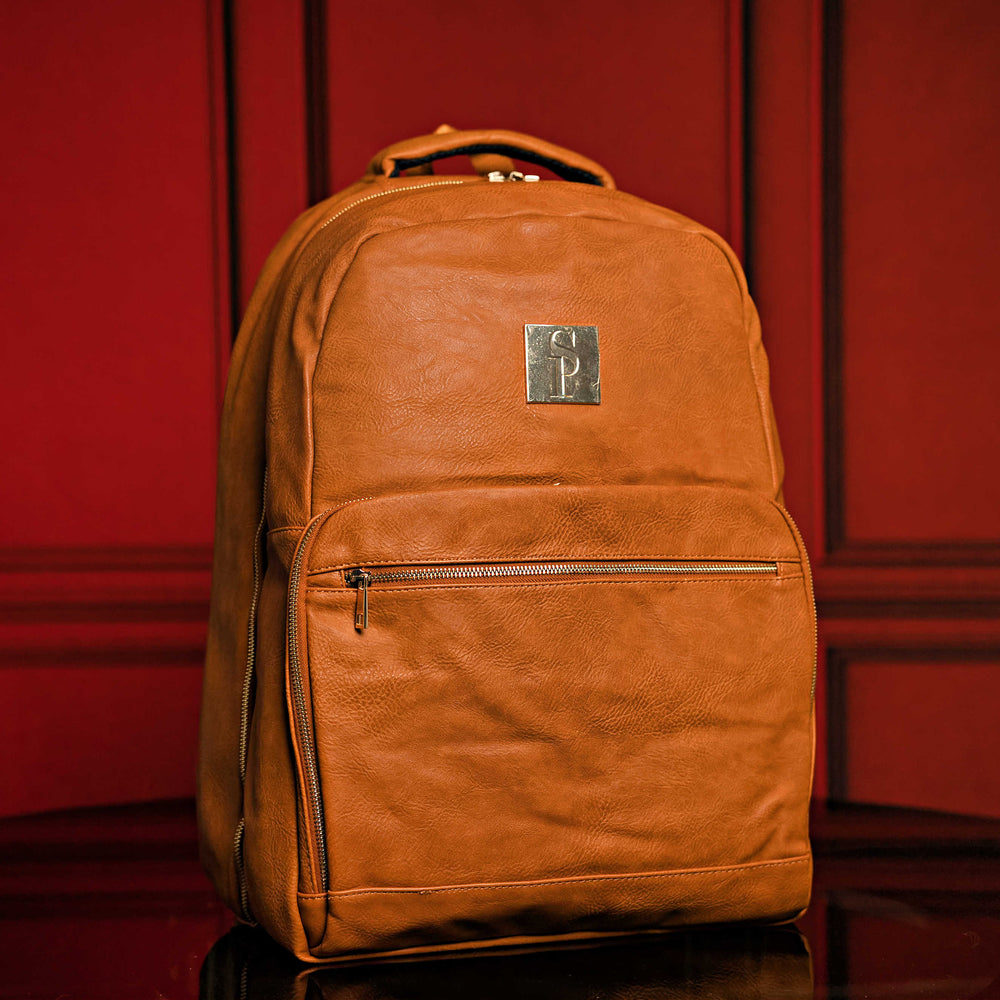 Brown Leather Commuter Bag