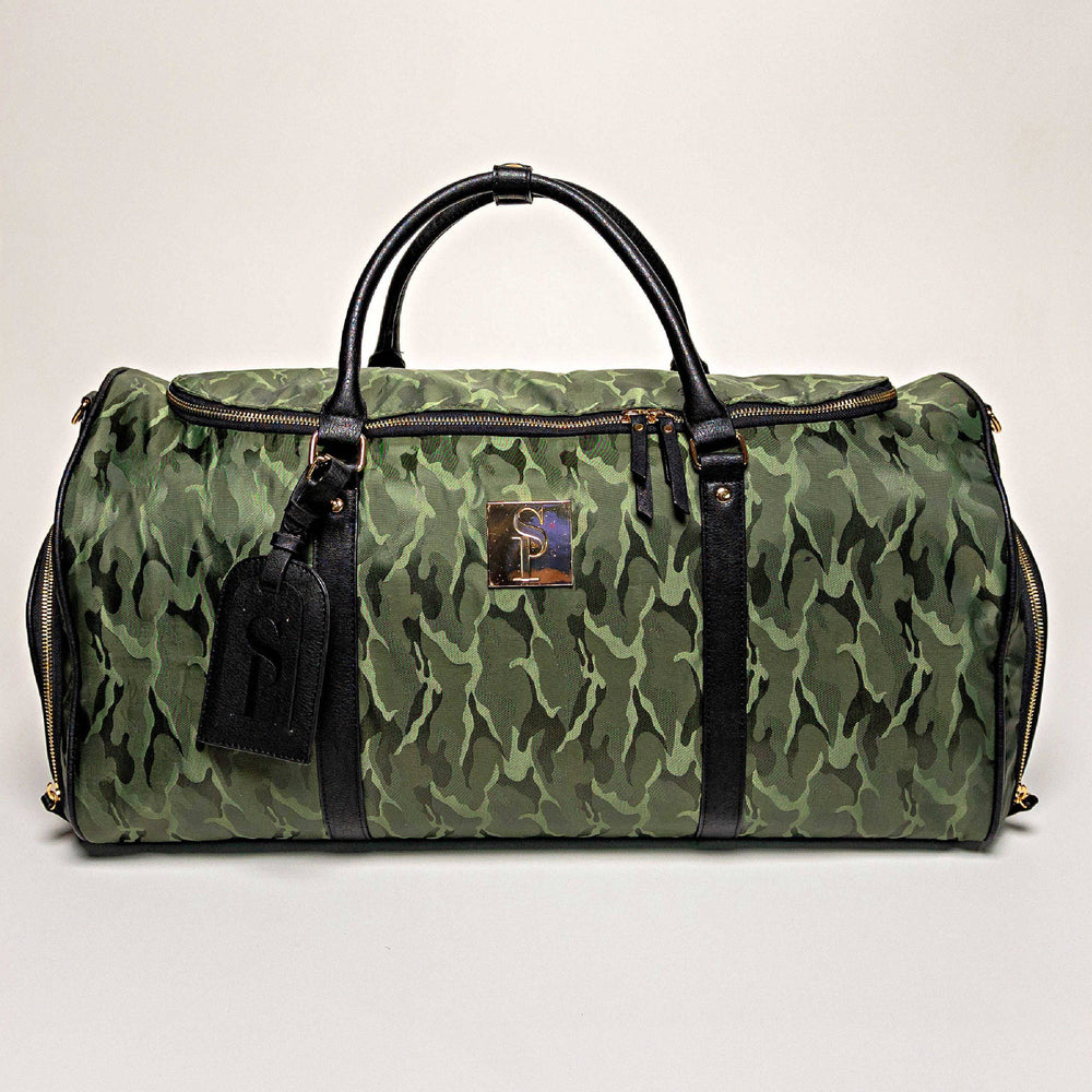 Green Camo Weekender Duffle Bag (FLASH SALE)