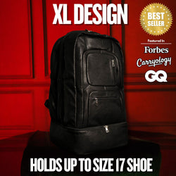 Black Leather Patented Carry-on Bag (XL Design) (Only 300 Made)