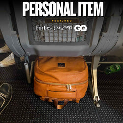 Brown Leather Commuter Bag