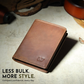 Buffalo Leather Men's Wallet - Vertical